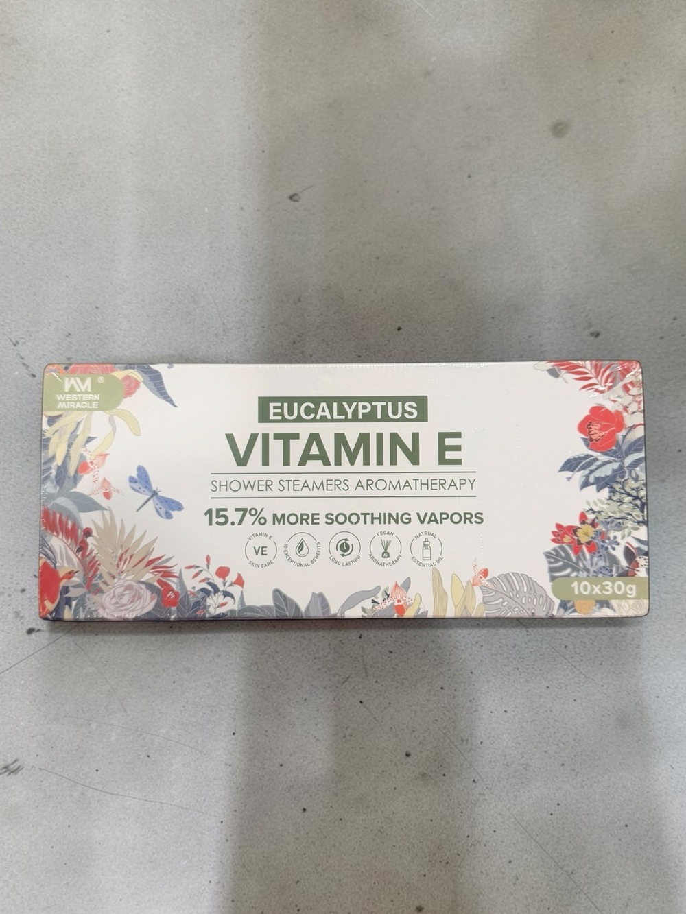Eucalyptus Vitamin E Shower Steamers Aromatherapy - White & Green